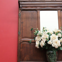 Load image into Gallery viewer, x SOLD Antique French Oak Hall Stand, Mirror Back Hall Tree Coat Rack. Umbrella Stand. B9825
