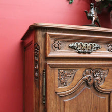 Load image into Gallery viewer, x SOLD Antique French Oak Sideboard, French 3 Door 3 Drawer Sideboard Cabinet Cupboard B10318
