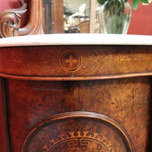 Load image into Gallery viewer, x SOLD Antique English Credenza, or Marble Top , Mirror Back Sideboard or Hall Cabinet
