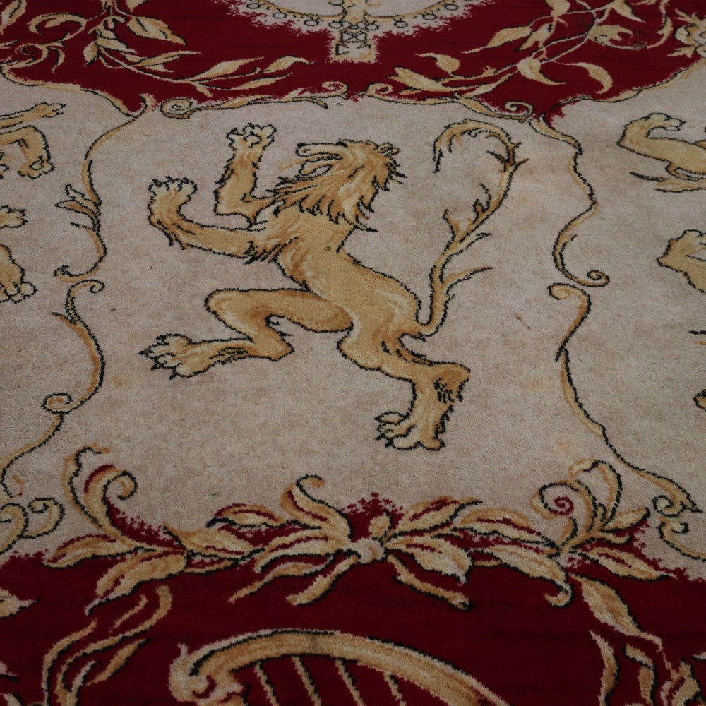 Coronation Rug E R x SOLD Antique Handmade Rug, c1952 Coronation of Her Majesty Queen Eli ...
