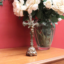 Load image into Gallery viewer, x SOLD Vintage French Crucifix, French Brass Free Standing Altar Crucifix, Cross, Jesus B10898
