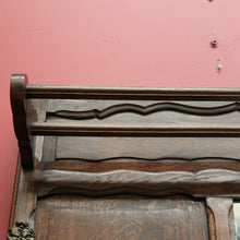 Load image into Gallery viewer, x SOLD Antique French Oak Hall Stand, Mirror Back Hall Tree Coat Rack. Umbrella Stand. B9825
