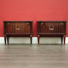 Load image into Gallery viewer, x SOLD Pair of Vintage Lamp Table, Vintage Italian Bedside Tables, with Glass Tops B10260
