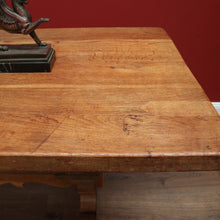 Load image into Gallery viewer, X SOLD Antique French Oak Refectory Table or Dining Kitchen Table with Stretcher Base. B11213
