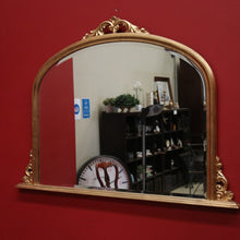 Load image into Gallery viewer, x SOLD Vintage Gilt Frame Bevelled Mirror Sideboard Mirror Over Mantel or Hall Mirror. B10328
