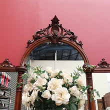 Load image into Gallery viewer, x SOLD Antique English Credenza Antique Burr Walnut and Marble Mirror Back Sideboard B10678
