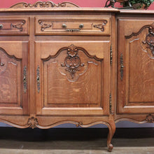 Load image into Gallery viewer, x SOLD Antique French Sideboard French Oak Breakfront 4 Door Sideboard Cabinet Cupboard B10946
