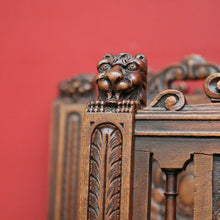 Load image into Gallery viewer, x SOLD Antique French Walnut and Cane Dining Chairs, Carved back Kitchen Chairs B10520
