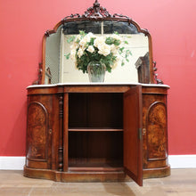 Load image into Gallery viewer, x SOLD Antique English Credenza, or Marble Top , Mirror Back Sideboard or Hall Cabinet
