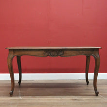 Load image into Gallery viewer, x SOLD Antique French Dining Table, French Oak Kitchen Table with Scalloped Apron B10947
