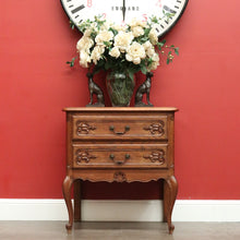 Load image into Gallery viewer, Vintage French Chest of Drawers, French 2 Drawer Hall Cabinet Bedside Lamp Table B10461
