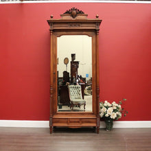 Load image into Gallery viewer, Antique French Walnut and Bevelled Glass Door Bookcase Display China Cabinet
