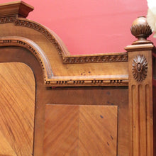 Load image into Gallery viewer, x SOLD Antique French Walnut Bed, French Walnut Double Bed including Slats, DOUBLE B10835
