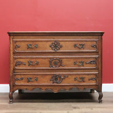 Load image into Gallery viewer, x SOLD Early Antique French Chest of Drawers, 3 Drawer Hall Foyer Entry Cupboard, Chest B10775
