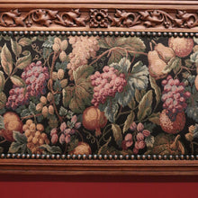 Load image into Gallery viewer, x SOLD Antique French Hall Settle Hall Seat Oak and Tapestry French Bench Seat Armchair B10810
