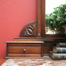 Load image into Gallery viewer, x SOLD Antique French Dressing Table, Walnut, Mirror and Marble Desk, Hall Table B11088

