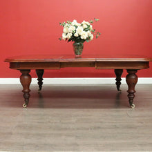 Load image into Gallery viewer, x SOLD Antique Australian Cedar 2 Leaf Extension Table Australian Cedar Kitchen Table. B10276
