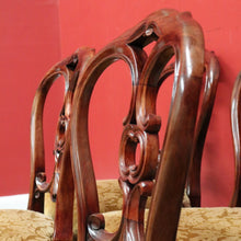 Load image into Gallery viewer, x SOLD Antique Dining Chairs, Set of 4 Antique Kitchen Chairs, English Mahogany Chairs B10311

