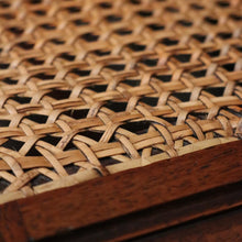 Load image into Gallery viewer, x SOLD Antique French Walnut and Cane Dining Chairs, Carved back Kitchen Chairs B10520
