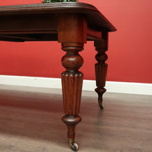 Load image into Gallery viewer, x SOLD Antique Extension Dining Table, English Mahogany 2 Leaf Extension Dining Table. B10407
