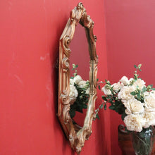 Load image into Gallery viewer, Vintage Gilt Frame Mirror, Gilt Gold Octagonal &#39;C&#39; Scroll Mirror, Wall Mirror B10997
