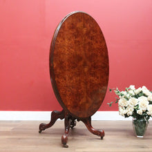 Load image into Gallery viewer, x SOLD Antique English Burr Walnut Table, Sofa Table, Hall Table, Coffee, Centre Table B10798
