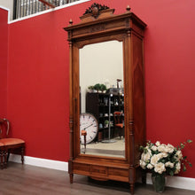 Load image into Gallery viewer, x SOLD Antique French Walnut and Bevelled Glass Door Bookcase Display China Cabinet. B10339
