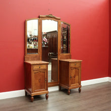 Load image into Gallery viewer, x SOLD Dressing Table, Antique French Oak and Bevelled Mirror Dressing Table Dresser B10469
