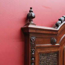 Load image into Gallery viewer, x SOLD Antique French Walnut and Cane Insert Double Bed.  Antique French Bed with Slats B10844`
