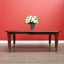 Load image into Gallery viewer, x SOLD Antique Extension Dining Table, English Mahogany 2 Leaf Extension Dining Table. B10407
