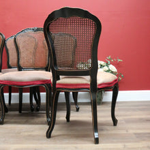 Load image into Gallery viewer, x SOLD Set of Six Antique French Chinoiseries Inspired Dining Kitchen Chairs, Cane Backs B11253
