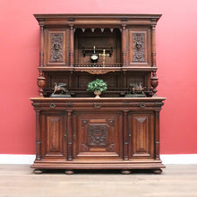 Load image into Gallery viewer, Antique Sideboard, French Walnut Sideboard, Buffet Cabinet Cupboard with Drawers B10852

