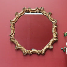 Load image into Gallery viewer, Vintage Gilt Frame Mirror, Gilt Gold Octagonal &#39;C&#39; Scroll Mirror, Wall Mirror B10997
