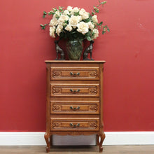 Load image into Gallery viewer, Vintage French Chest of Drawers, Lingerie Chest, Hall Cupboard, Oak Tall Boy B10953
