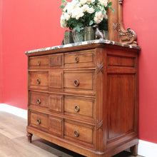 Load image into Gallery viewer, x SOLD Antique French Chest of Drawers Mirror Back Dressing Table, Antique Hall Cabinet B10822
