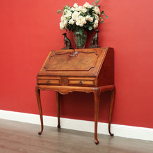 Load image into Gallery viewer, x SOLD Antique French Writing Bureau, Walnut and Burr Walnut Desk Office Desk Bureau. B10337
