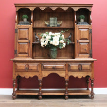Load image into Gallery viewer, Antique French Kitchen Dresser, Country Farmhouse Sideboard, Oak 3 Drawer Buffet B11022
