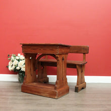 Load image into Gallery viewer, Antique French Marriage Celebrant Desk and Bench Seat Wedding Desk and Chair Set B10140
