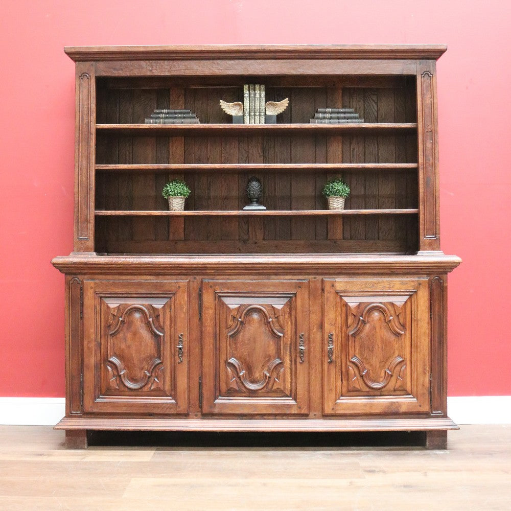 Antique French Oak Country Farmhouse Kitchen Dresser Kitchen Cabinet Sideboard B11169