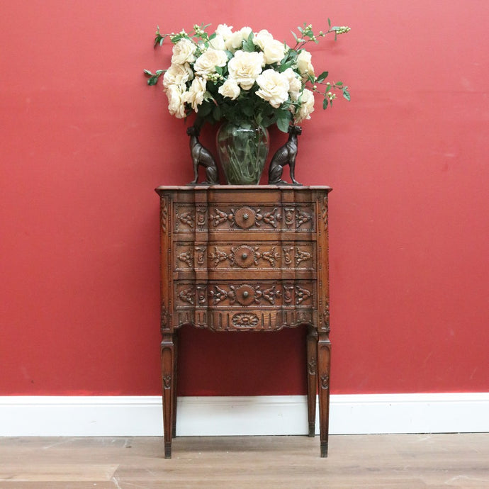 Antique French Lingerie Cabinet, Bedside Table, Lamp Table, Chest of Drawers B10766