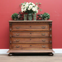 Load image into Gallery viewer, x SOLD Antique French Walnut 4 Drawer Marble Top Bedroom Hallway Chest of Drawers B10705
