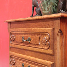 Load image into Gallery viewer, x SOLD Vintage French Chest of Drawers, Lingerie Chest, Hall Cupboard, Oak Tall Boy B10953
