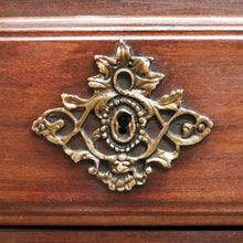 Load image into Gallery viewer, x SOLD Vintage French Mahogany 4 Drawer Carved Bedroom Hallway Chest of Drawers Cabinet B10704
