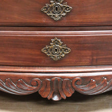 Load image into Gallery viewer, x SOLD Vintage French Mahogany 4 Drawer Carved Bedroom Hallway Chest of Drawers Cabinet B10704
