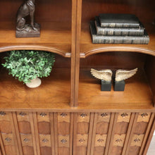 Load image into Gallery viewer, x SOLD Vintage Van Treight, Drexel Bookcase Cabinet, Gothic Style Display Open Cupboard. B10290

