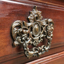 Load image into Gallery viewer, x SOLD Vintage French Mahogany 4 Drawer Carved Bedroom Hallway Chest of Drawers Cabinet B10704
