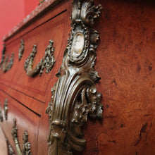 Load image into Gallery viewer, x SOLD Antique French Chest of Drawers, Marble Top Hall Cupboard, Burr Walnut Chest B11073
