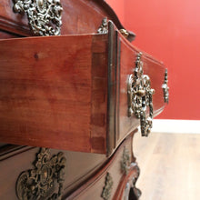 Load image into Gallery viewer, x SOLD Vintage French Mahogany 4 Drawer Carved Bedroom Hallway Chest of Drawers Cabinet B10704
