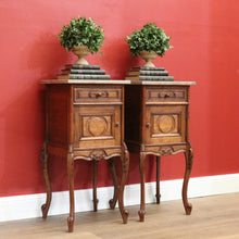 Load image into Gallery viewer, x SOLD Pair of French Antique Bedside Tables, Bedside Cabinets, Lamp Tables Side B10567
