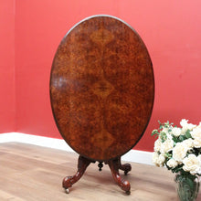 Load image into Gallery viewer, x SOLD Antique English Burr Walnut Table, Sofa Table, Hall Table, Coffee, Centre Table B10798
